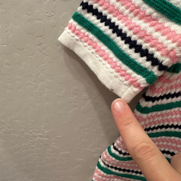 Janie and Jack Stripe Knit Short Sleeve Shirt - Picture 5 of 7